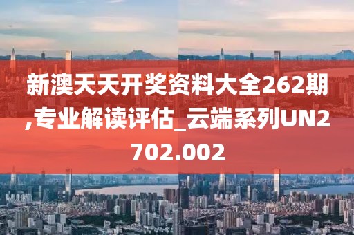 新澳天天開獎資料大全262期,專業(yè)解讀評估_云端系列UN2702.002