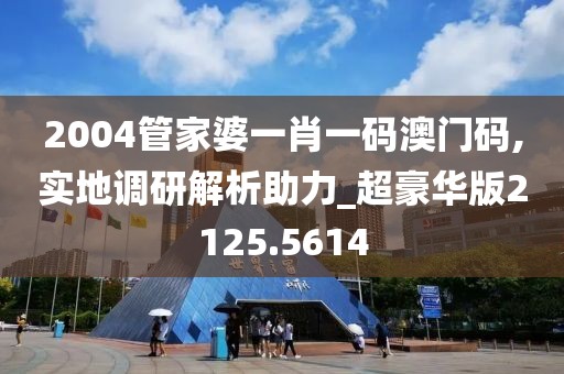 2004管家婆一肖一碼澳門碼,實(shí)地調(diào)研解析助力_超豪華版2125.5614