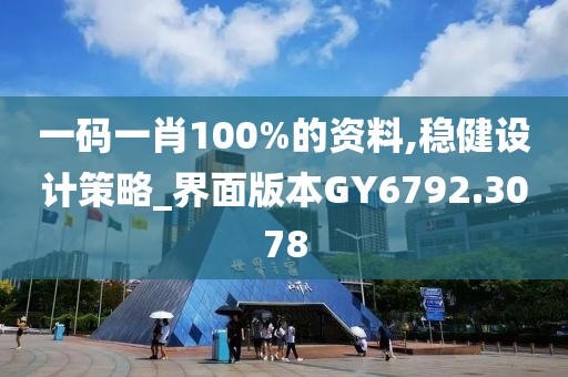 一碼一肖100%的資料,穩(wěn)健設計策略_界面版本GY6792.3078