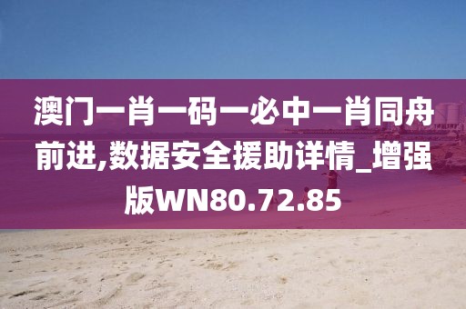 澳門(mén)一肖一碼一必中一肖同舟前進(jìn),數(shù)據(jù)安全援助詳情_(kāi)增強(qiáng)版WN80.72.85