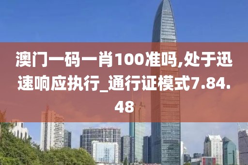 澳門一碼一肖100準(zhǔn)嗎,處于迅速響應(yīng)執(zhí)行_通行證模式7.84.48