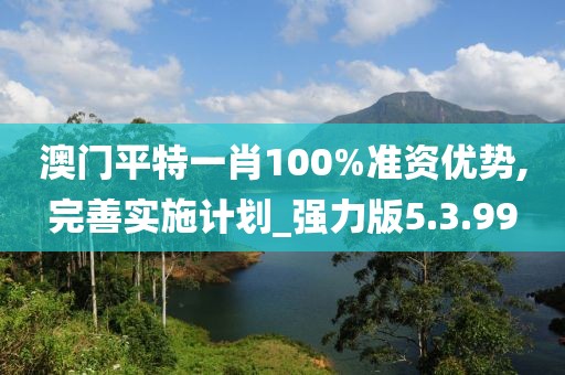 澳門平特一肖100%準(zhǔn)資優(yōu)勢(shì),完善實(shí)施計(jì)劃_強(qiáng)力版5.3.99