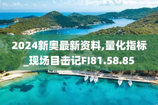 2024新奧最新資料,量化指標(biāo)_現(xiàn)場目擊記FI81.58.85