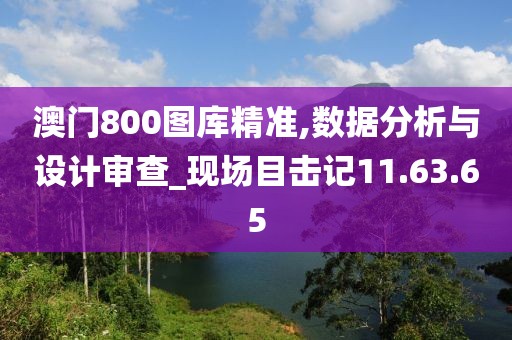 澳門800圖庫精準(zhǔn),數(shù)據(jù)分析與設(shè)計(jì)審查_現(xiàn)場目擊記11.63.65