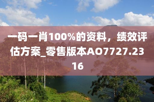 一碼一肖100%的資料，績(jī)效評(píng)估方案_零售版本AO7727.2316