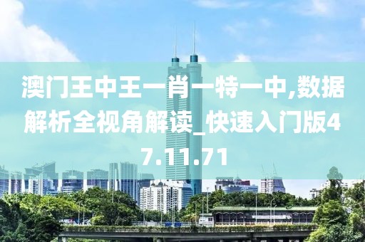 澳門王中王一肖一特一中,數(shù)據(jù)解析全視角解讀_快速入門版47.11.71