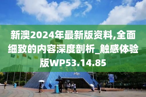 新澳2024年最新版資料,全面細致的內容深度剖析_觸感體驗版WP53.14.85