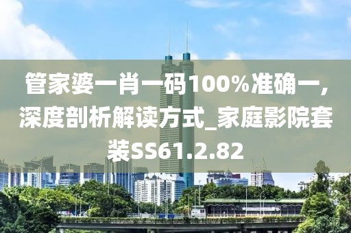 管家婆一肖一碼100%準(zhǔn)確一,深度剖析解讀方式_家庭影院套裝SS61.2.82