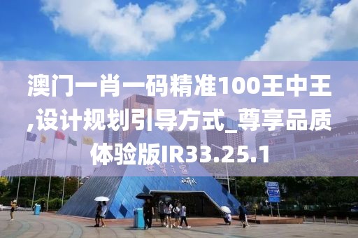 澳門一肖一碼精準100王中王,設(shè)計規(guī)劃引導(dǎo)方式_尊享品質(zhì)體驗版IR33.25.1