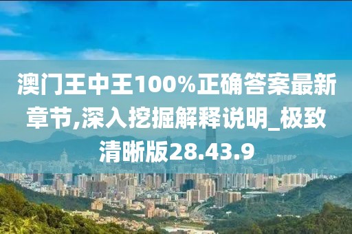 澳門王中王100%正確答案最新章節(jié),深入挖掘解釋說明_極致清晰版28.43.9