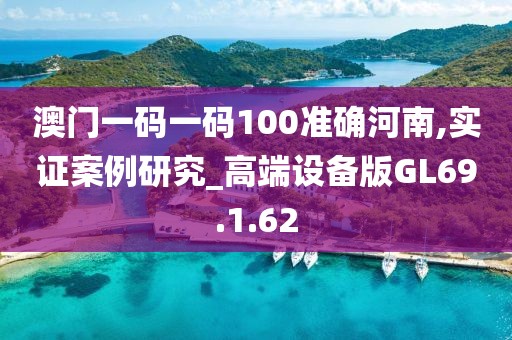 澳門一碼一碼100準確河南,實證案例研究_高端設備版GL69.1.62