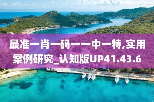 最準一肖一碼一一中一特,實用案例研究_認知版UP41.43.6