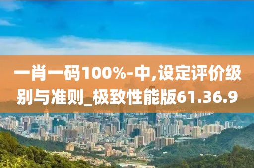 一肖一碼100%-中,設(shè)定評價級別與準(zhǔn)則_極致性能版61.36.9