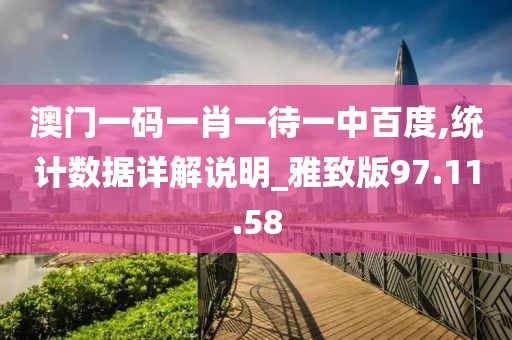 澳門一碼一肖一待一中百度,統(tǒng)計(jì)數(shù)據(jù)詳解說明_雅致版97.11.58