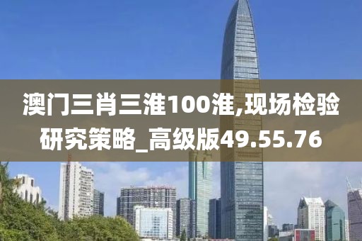 澳門三肖三淮100淮,現(xiàn)場檢驗(yàn)研究策略_高級版49.55.76