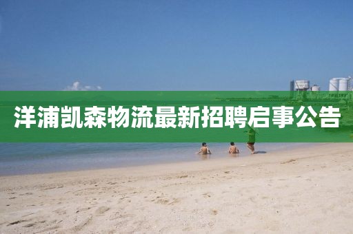 洋浦凱森物流最新招聘啟事公告