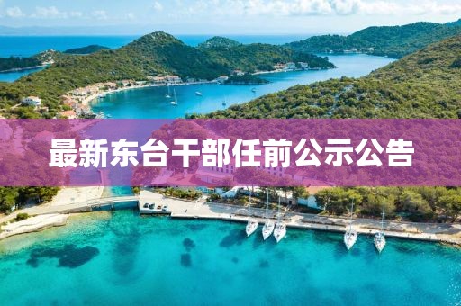 最新東臺(tái)干部任前公示公告