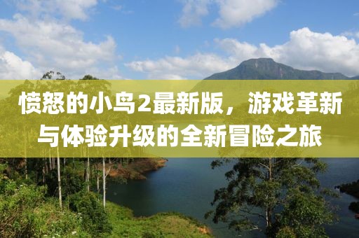 憤怒的小鳥2最新版，游戲革新與體驗升級的全新冒險之旅