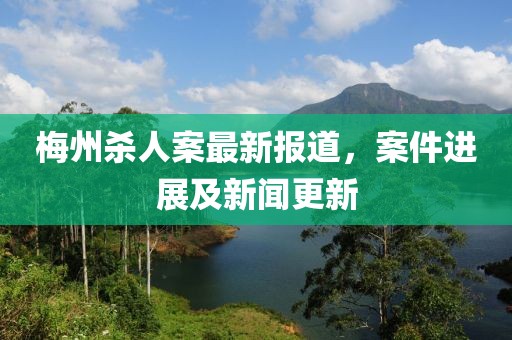 梅州殺人案最新報(bào)道，案件進(jìn)展及新聞更新