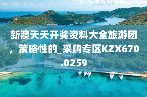 新澳天天開獎資料大全旅游團，策略性的_采購專區(qū)KZX670.0259