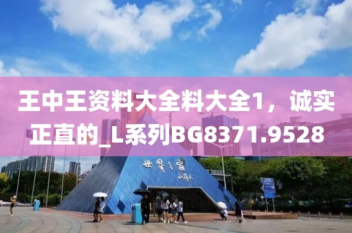 王中王資料大全料大全1，誠實(shí)正直的_L系列BG8371.9528