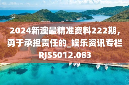 2024新澳最精準資料222期，勇于承擔責任的_娛樂資訊專欄RJS5012.083