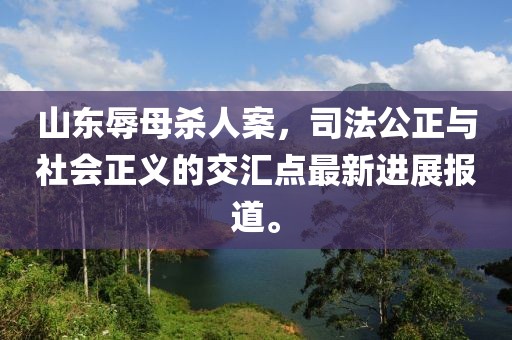 山東辱母殺人案，司法公正與社會(huì)正義的交匯點(diǎn)最新進(jìn)展報(bào)道。