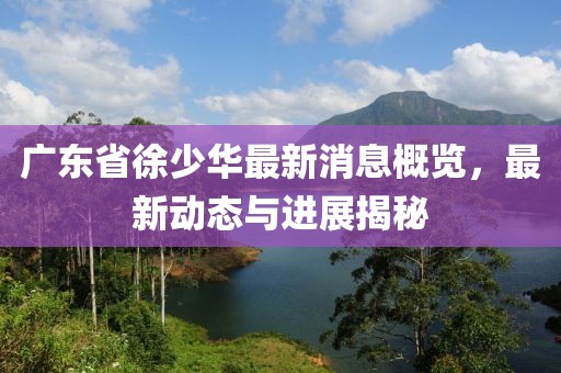 廣東省徐少華最新消息概覽，最新動態(tài)與進展揭秘