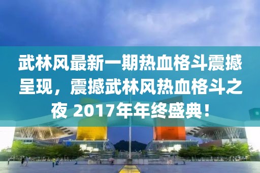 武林風最新一期熱血格斗震撼呈現(xiàn)，震撼武林風熱血格斗之夜 2017年年終盛典！