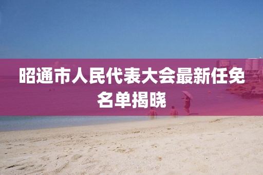 昭通市人民代表大會(huì)最新任免名單揭曉