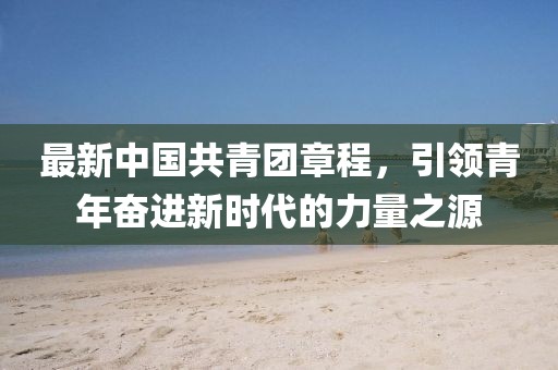 最新中國(guó)共青團(tuán)章程，引領(lǐng)青年奮進(jìn)新時(shí)代的力量之源