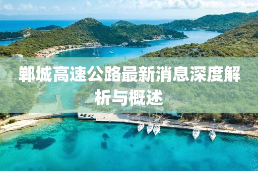 鄲城高速公路最新消息深度解析與概述