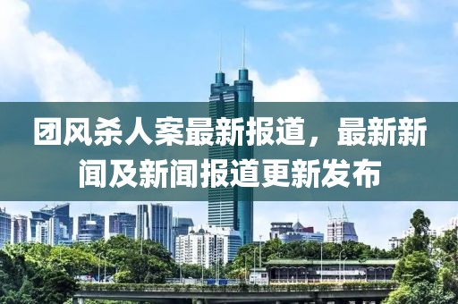 團(tuán)風(fēng)殺人案最新報道，最新新聞及新聞報道更新發(fā)布