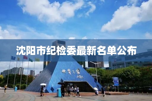 沈陽市紀(jì)檢委最新名單公布