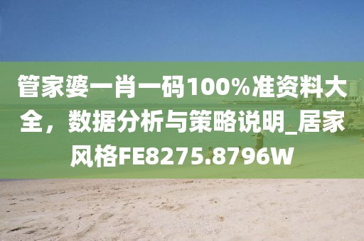 管家婆一肖一碼100%準資料大全，數(shù)據(jù)分析與策略說明_居家風格FE8275.8796W