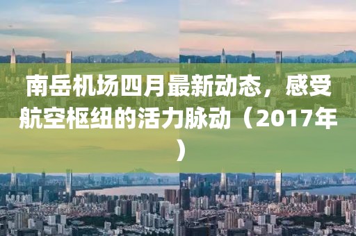 南岳機場四月最新動態(tài)，感受航空樞紐的活力脈動（2017年）
