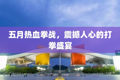 五月熱血拳戰(zhàn)，震撼人心的打拳盛宴