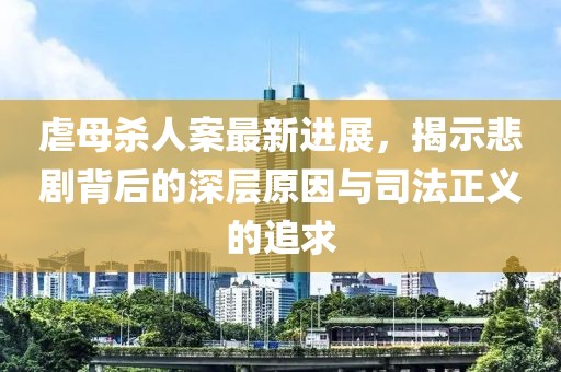 虐母殺人案最新進展，揭示悲劇背后的深層原因與司法正義的追求