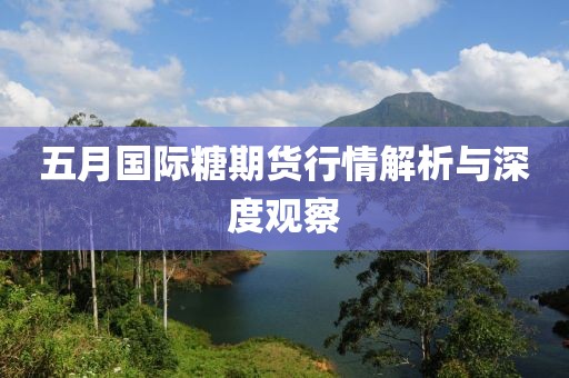 五月國際糖期貨行情解析與深度觀察