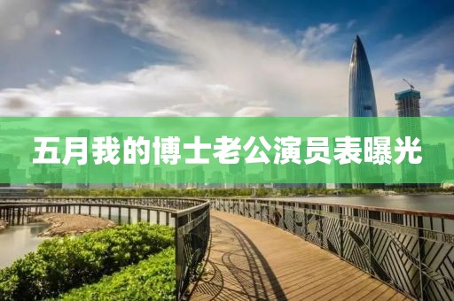 五月我的博士老公演員表曝光