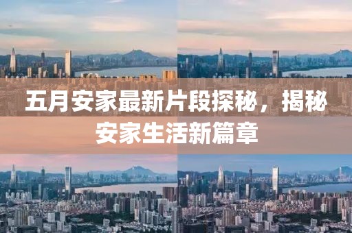 五月安家最新片段探秘，揭秘安家生活新篇章