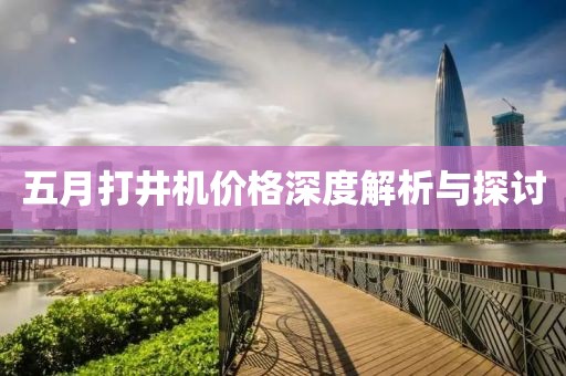 五月打井機價格深度解析與探討