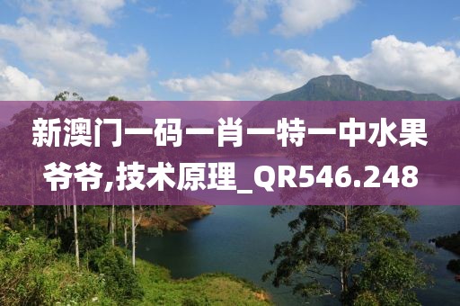 新澳門一碼一肖一特一中水果爺爺,技術(shù)原理_QR546.248