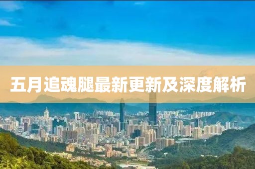 五月追魂腿最新更新及深度解析