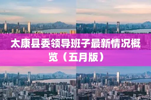 太康縣委領(lǐng)導(dǎo)班子最新情況概覽（五月版）