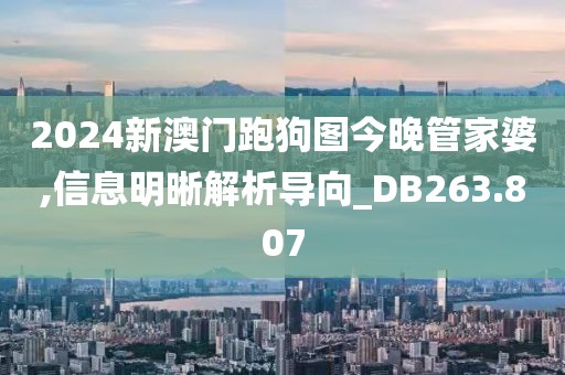 2024新澳門跑狗圖今晚管家婆,信息明晰解析導(dǎo)向_DB263.807