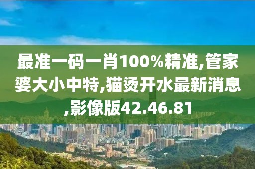 最準(zhǔn)一碼一肖100%精準(zhǔn),管家婆大小中特,貓燙開水最新消息,影像版42.46.81