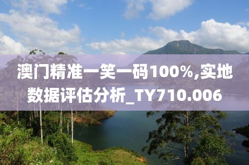 澳門精準一笑一碼100%,實地數(shù)據(jù)評估分析_TY710.006