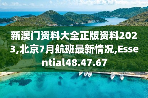 新澳門資料大全正版資料2023,北京7月航班最新情況,Essential48.47.67