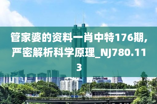 管家婆的資料一肖中特176期,嚴(yán)密解析科學(xué)原理_NJ780.113